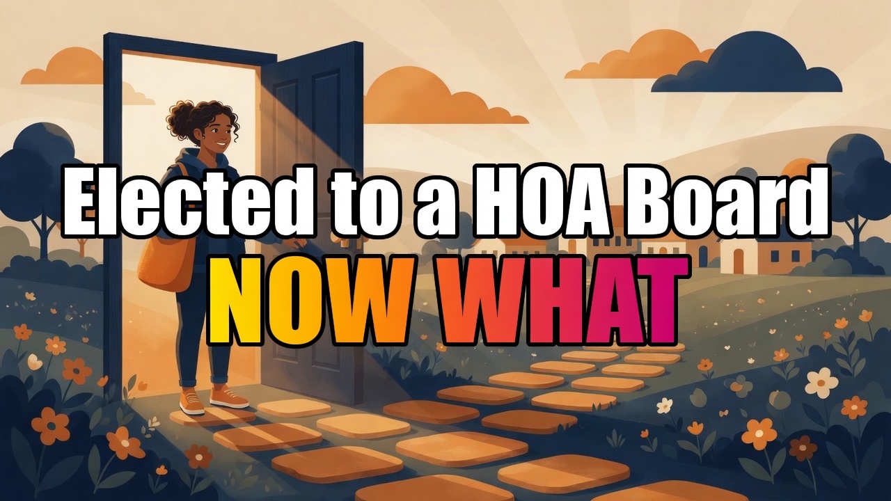 Elected to an HOA Board, Now What? Your First 30 Days