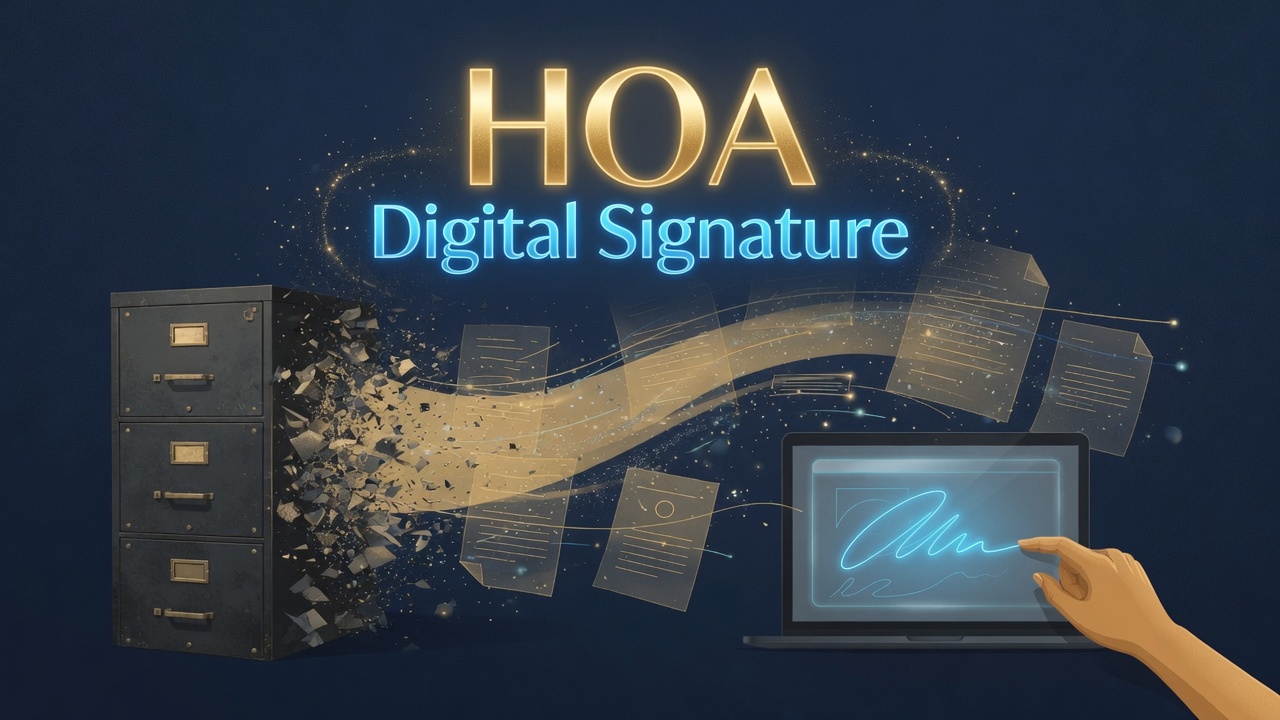 Going Paperless: E-Signatures and Documents for HOA Community Boards