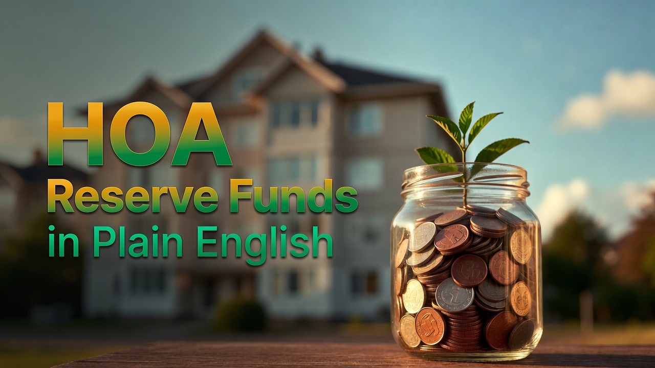 Homeowners Association Reserve Funds in Plain English