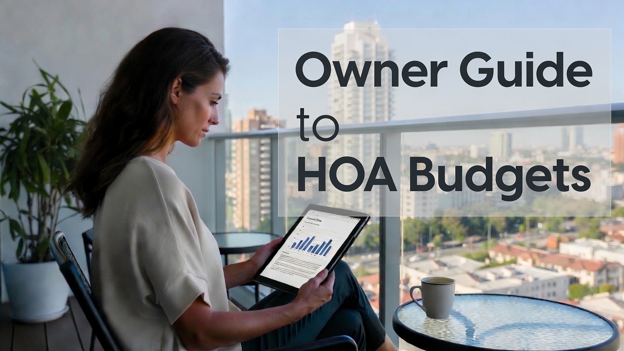 How to Read an HOA Budget as an Owner (Not a Board Member)