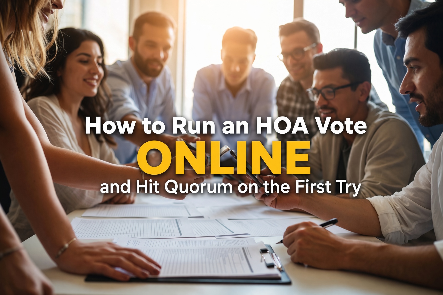 How to Run an HOA Vote Online and Hit Quorum on the First Try