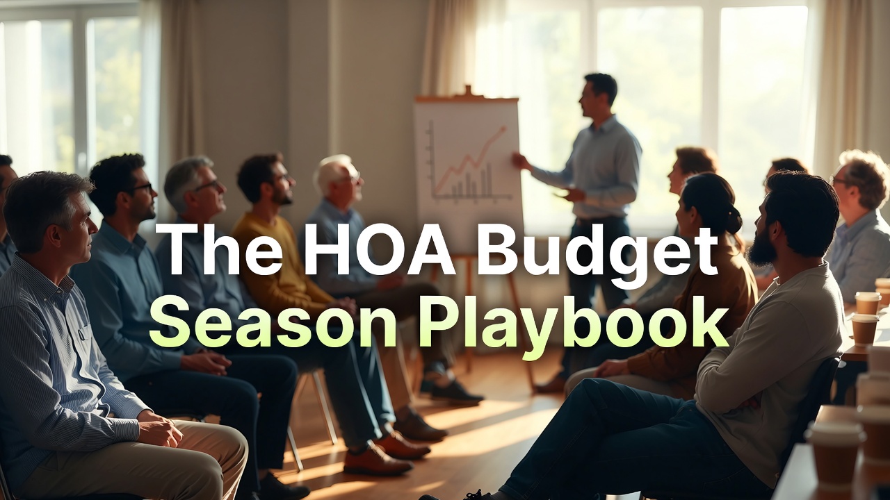 The HOA Budget Season Playbook: Raise Dues Without a Revolt