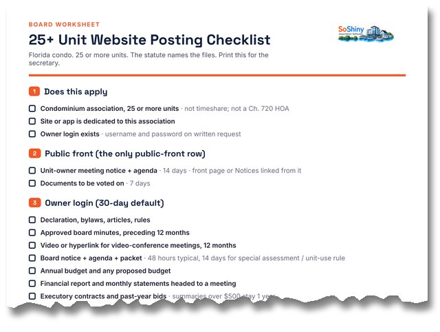 Preview of 25+ Unit Website Posting Checklist